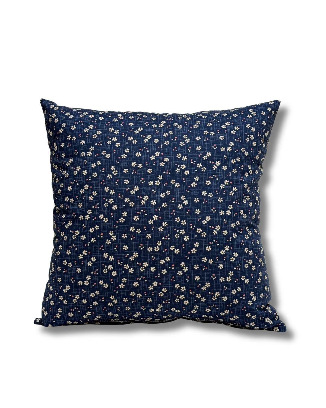Navy Cherry Blossom Pillow