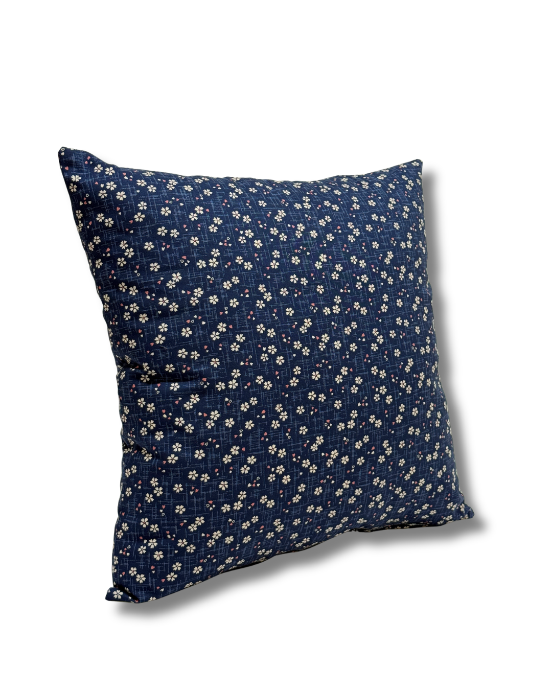 Navy Cherry Blossom Pillow
